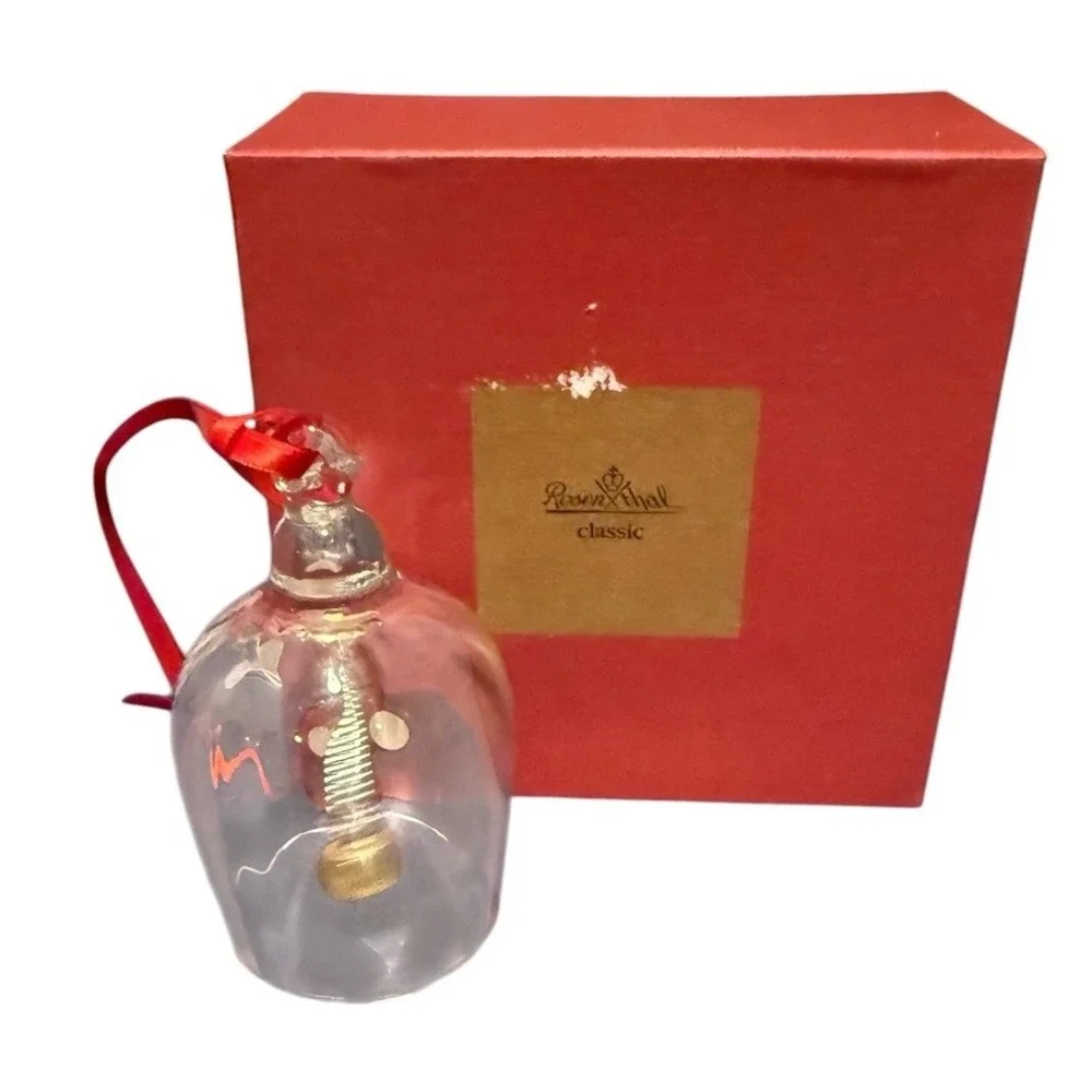 ROSENTHAL Fine Crystal Glass Bell Ornament w/ Box